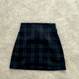 Brandy Melville small skirt, checkered blue and green